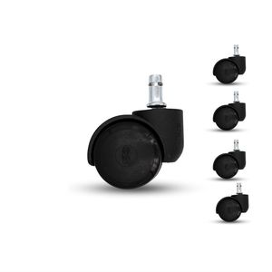 Office Chair Wheels, Set of 5, Replacement